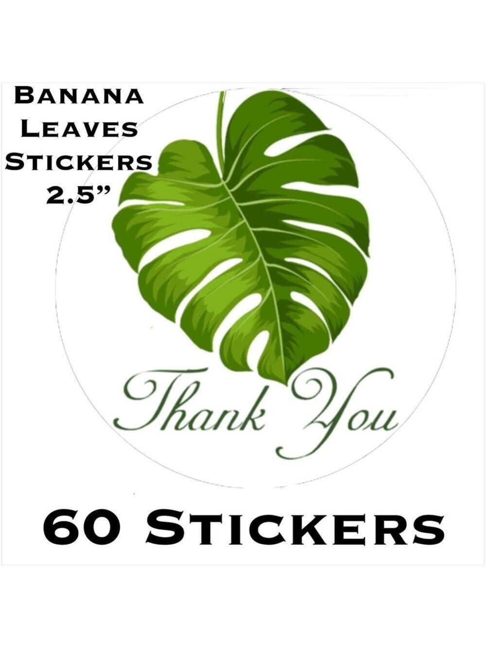 120 2.5” Banana Leaves Stickers PRICE IS FIRM - Picture 4 of 6